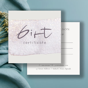 Certificat cadeau Abstrait de brosse à pinceau Lil