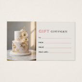 Certificat Cadeau avec Logo Monogramme de Boulange (Devant)