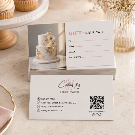 Certificat Cadeau avec Logo Monogramme de Boulange