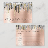 Certificat cadeau Beauté Boutique Cheveux Clous Ro (Devant / Derrière)