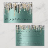 Certificat cadeau Beauté Boutique Cheveux ongles O (Devant / Derrière)