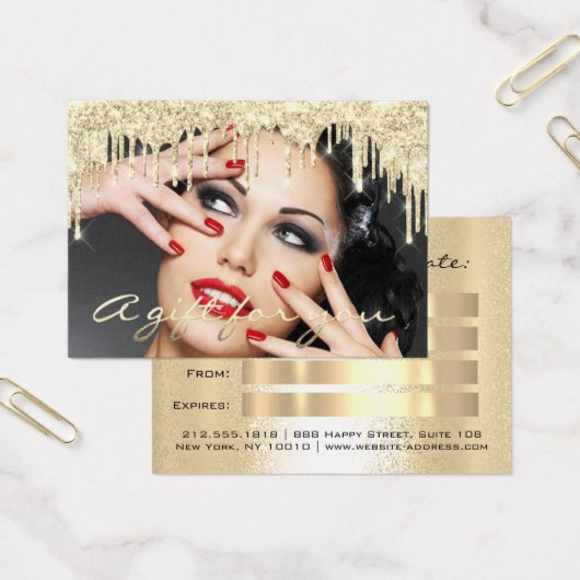 Certificat cadeau Beauté Salon SPA maquillage phot (Bureau)