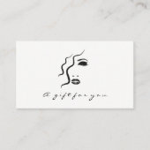 Certificat cadeau Black White Gold Lashes Maquilla (Devant)