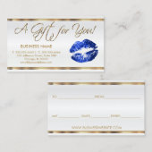 Certificat cadeau Blue Lipstick Business (Devant / Derrière)