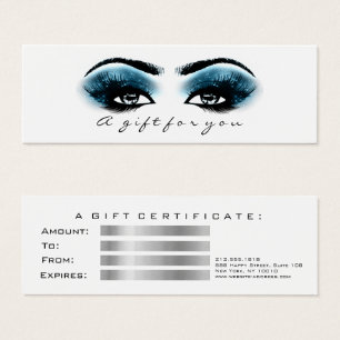 Certificat cadeau Blue Marine White Lashes Maquill