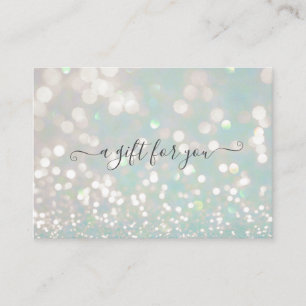 certificat cadeau bokeh pastel cristal