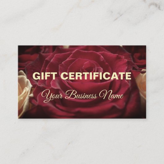 Certificat cadeau, cadeau (Devant)