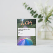 Certificat cadeau carte de visite par RoseWrites (Debout devant)