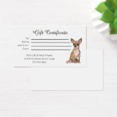 certificat cadeau chihuahua chien (Bureau)