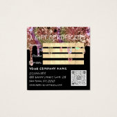 Certificat Cadeau Clou Poils de maquillage Noir (Dos)