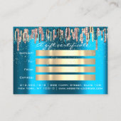 Certificat Cadeau Coiffeur Lashes Turquoise (Dos)