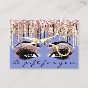 Certificat cadeau Coiffeur Rose Blue Gold Maquilla
