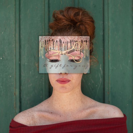 Certificat Cadeau Coiffeur Rose Blue Maquillage