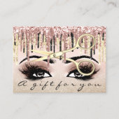 Certificat cadeau Coiffeur Rose lux Gold Maquillag (Devant)