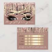 Certificat cadeau Coiffeur Rose Peau Maquillage La (Devant / Derrière)