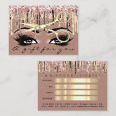 Certificat cadeau Coiffeur Rose Skin Gold Maquilla (Devant / Derrière)