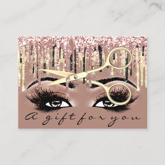 Certificat cadeau Coiffeur Rose Skin Gold Maquilla (Devant)