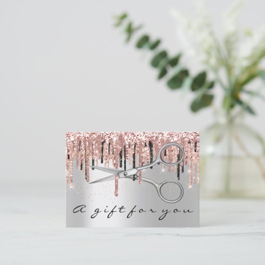 Certificat cadeau Coiffeur Styliste Ciseaux (Debout devant)