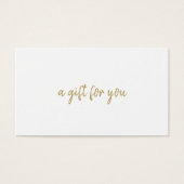 Certificat cadeau d'affaires d'or Elegant Salon (Devant)