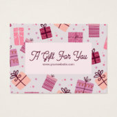 Certificat cadeau d'affaires moderne rose Festive (Devant)