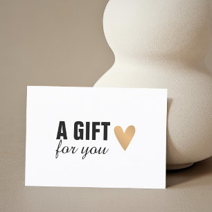 Certificat Cadeau de Beauté en Or Faux Élégant
