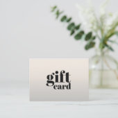 Certificat Cadeau de Beauté Simple Élégant et Raff (Debout devant)