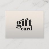 Certificat Cadeau de Beauté Simple Élégant et Raff (Devant)