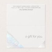 Certificat cadeau de beauté Spa moderne Salon (Outside Unfolded)