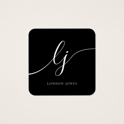 Certificat cadeau de calligraphie noir moderne (Devant)