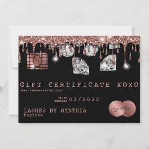 Certificat cadeau de carte de crédit Ajouter votre