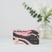 Certificat cadeau de carte de crédit en marbre noi (Debout devant)