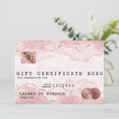 Certificat cadeau de carte de crédit moderne Ajout (Debout devant)