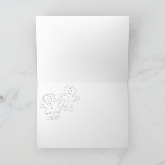 Certificat cadeau de carte de Noël (Intérieur)