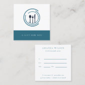 Certificat Cadeau de Catering Minimal (Devant / Derrière)