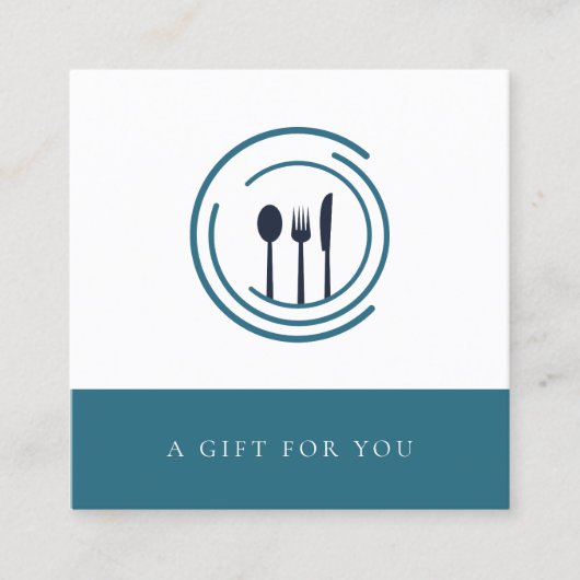 Certificat Cadeau de Catering Minimal (Devant)