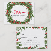 Certificat cadeau de courge de Berry Rouge Feuille (Devant / Derrière)