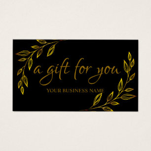 Certificat-cadeau de ferraille d'or Feuille