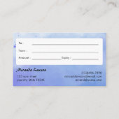 Certificat cadeau de fond aquarelle (Dos)