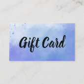 Certificat cadeau de fond aquarelle (Devant)