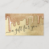 Certificat cadeau de goutte à Parties scintillant (Devant)