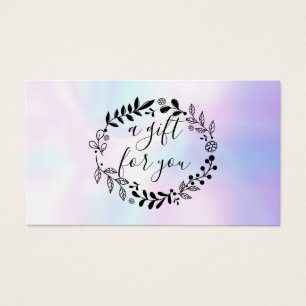 Certificat Cadeau de Guirlande de Bois Holographiq