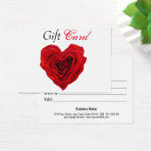 Certificat cadeau de la Saint-Valentin en forme de (Bureau)