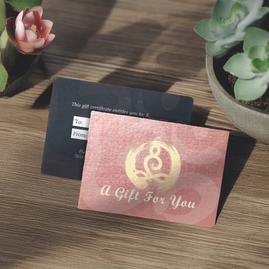 Certificat cadeau de l'instructeur YOGA Méditation