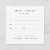 Certificat cadeau de logo Abstrait rouille orange  (Dos)