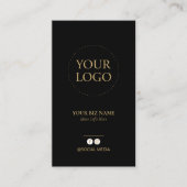 Certificat Cadeau de Logo d'Affaires Moderne Noir  (Devant)