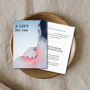 Certificat cadeau de massothérapeute moderne et él
