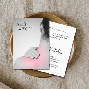 Certificat cadeau de massothérapeute moderne et él