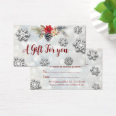 certificat cadeau de Noël/botanique de vacances (Bureau)