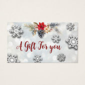 certificat cadeau de Noël/botanique de vacances (Devant)
