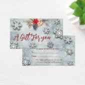 certificat cadeau de Noël/botanique de vacances (Bureau)